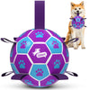 Pink Blue Dog Soccer Ball with Straps | Medium Dogs – 6 inch