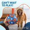 Blue Orange Dog Soccer Ball with Straps | Large Dogs – 8 inch