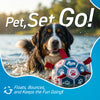 Blue Red Dog Soccer Ball with Straps – 5 inch to 10 inch