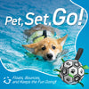 Classic Black & White Dog Soccer Ball with Bell & Ropes - 6 inch to 8 inch