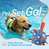 Blue Orange Dog Soccer Ball with Straps | Large Dogs – 8 inch