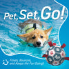 Blue Red Dog Soccer Ball with Straps | Medium Dogs – 6 inch