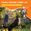 Blue Red Dog Soccer Ball with Straps – 5 inch to 10 inch