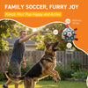 Blue Red Dog Soccer Ball with Straps | Extra Large Dogs – 9 inch