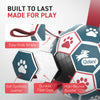 Blue Red Dog Soccer Ball with Straps | Medium Dogs – 6 inch