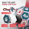 Blue Red Dog Soccer Ball with Straps – 5 inch to 10 inch