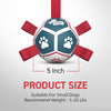 Blue Red Dog Soccer Ball with Straps – 5 inch to 10 inch