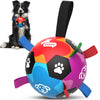 Rainbow Dog Soccer Ball with Straps – 5 inch to 8 inch