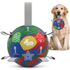 Dark Green World Cup Dog Soccer Ball with Straps | Large Dogs – 8 inch
