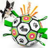 Dog Soccer Ball with Straps & Giggle Sound – 6 inch