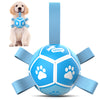 Sky Blue Dog Soccer Ball with Straps | Small Dogs – 5 inch