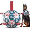 Blue Red Dog Soccer Ball with Straps – 5 inch to 10 inch