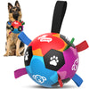 Rainbow Dog Soccer Ball with Straps – 5 inch to 8 inch