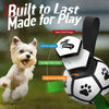 Classic Black & White Dog Soccer Ball with Straps | Small Dogs - 5 inch