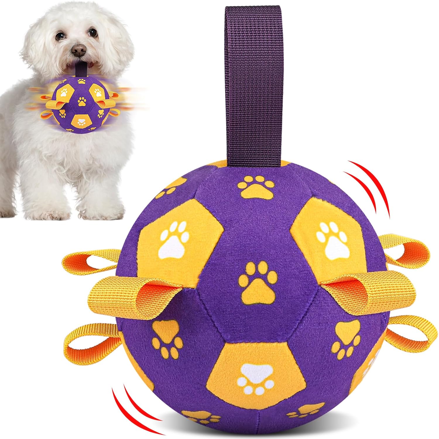 QDAN Interactive Dog Toys, Squeaky Moving Ball Toy with Remote Control, Music Modes Bouncing Ball for Dogs, Rechargeable Dog Toys to Keep Them Busy, Puppy Toys for Small Medium Large