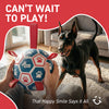 Blue Red Dog Soccer Ball with Straps – 5 inch to 10 inch