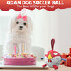 Red Cartoon Chicken Dog Soccer Ball with Straps | Small Dogs – 5 inch