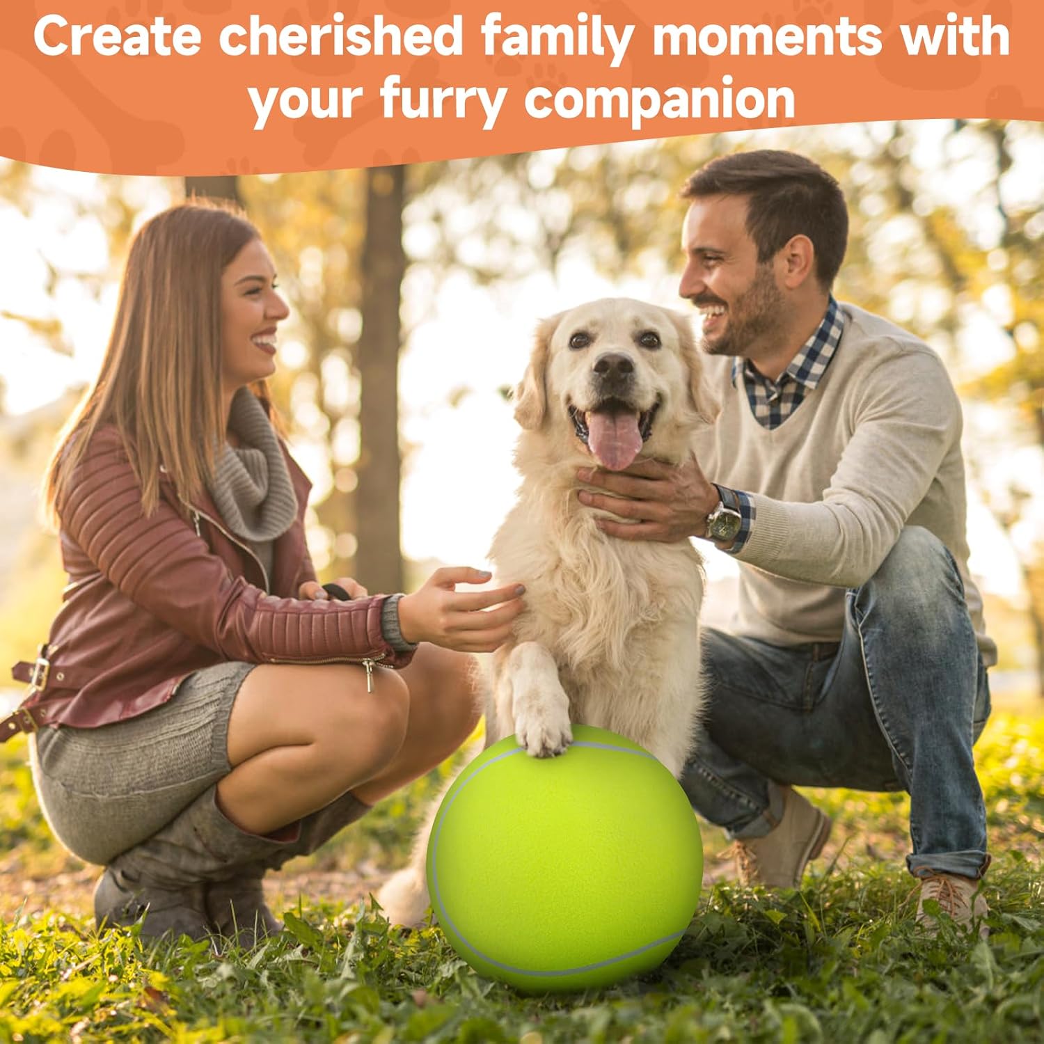 QDAN Giant Large Tennis Ball for Dogs: 9.5" Premium Balls for Dog for Outdoor Play, Big Tennis Ball Dogs Toy, Tennis Ball for Small Medium Large Dog, Pet Balls, Yellow