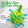Lime Green Dog Soccer Ball with Straps | Large Dogs – 8 inch