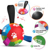 Rainbow Dog Soccer Ball with Straps | Small Dogs – 5 inch