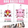 Pink Pig Dog Soccer Ball with Straps | Large Dogs – 8 inch