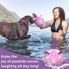 Lilac Dog Soccer Ball with Straps | Medium Dogs – 6 inch