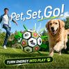 Dog Soccer Ball with Straps & Giggle Sound – 6 inch