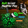 Glow Green Dog Soccer Ball with Straps– 6 inch & 8 inch