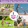 Lilac Dog Soccer Ball with Straps | Medium Dogs – 6 inch