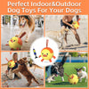 Yellow Duck Dog Soccer Ball with Straps | Large Dogs – 8 inch