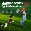 Classic Black & White Dog Soccer Ball with Straps | Small Dogs - 5 inch
