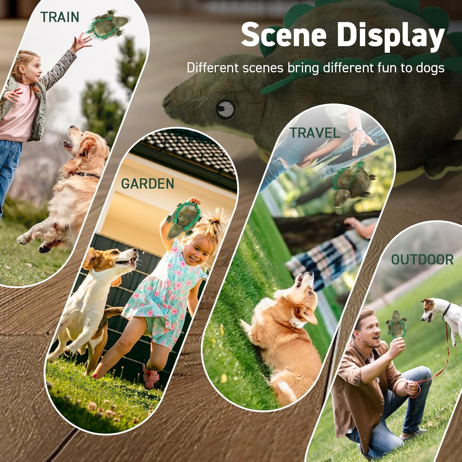 QDAN Interactive Dog Toys: [ 2025 Newly Upgraded] Remote Control, Rechargeable Dog Toys to Keep Them Busy, Squeaky Soccer Balls for Small Medium Pets, Crocodile Style