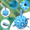 Sky Blue Dog Soccer Ball with Straps | Medium Dogs – 6 inch