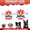 Red Cartoon Chicken Dog Soccer Ball with Straps | Medium Dogs – 6 inch