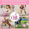 Pink Pig Dog Soccer Ball with Straps | Large Dogs – 8 inch