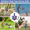 Navy Bue Dog Soccer Ball with Straps | Small Dogs - 5 inch