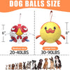 Yellow Duck Dog Soccer Ball with Straps | Large Dogs – 8 inch