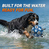 Royal Blue Dog Soccer Ball with Straps | Extra Large Dogs – 9 inch
