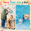 Sky Blue Dog Soccer Ball with Bell & Straps | Large Dogs – 8 inch