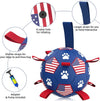 Navy Bue Dog Soccer Ball with Straps | Small Dogs - 5 inch