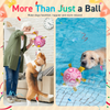 Pink Birthday Dog Soccer Ball with Bell & Straps | Large Dogs – 8 inch