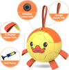 Yellow Duck Dog Soccer Ball with Straps | Large Dogs – 8 inch