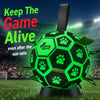 Glow Green Dog Soccer Ball with Straps– 6 inch & 8 inch
