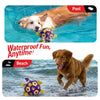Purple Yellow Dog Soccer Ball with Straps | Large Dogs – 8 inch