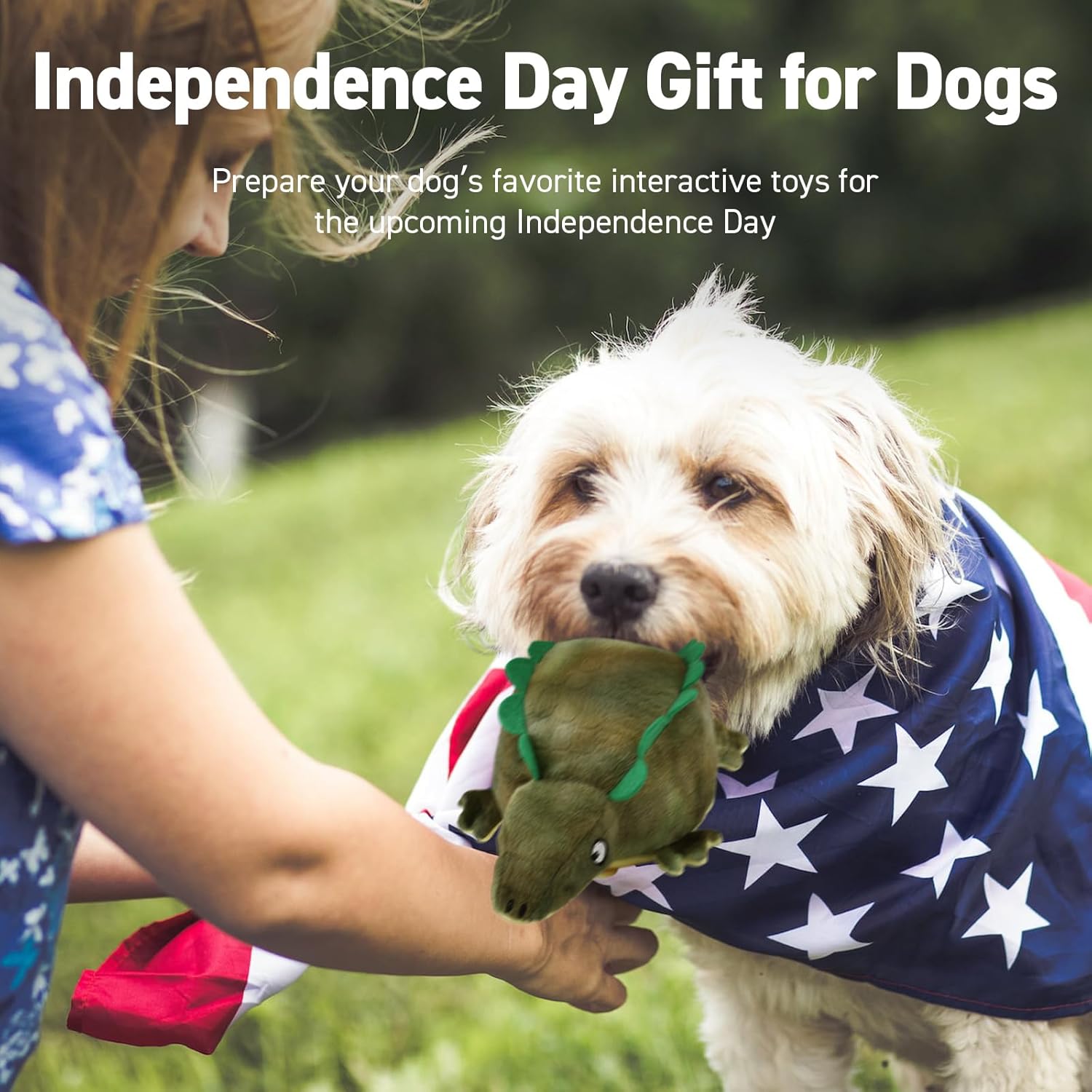 QDAN Interactive Dog Toys: [ 2025 Newly Upgraded] Remote Control, Rechargeable Dog Toys to Keep Them Busy, Squeaky Soccer Balls for Small Medium Pets, Crocodile Style