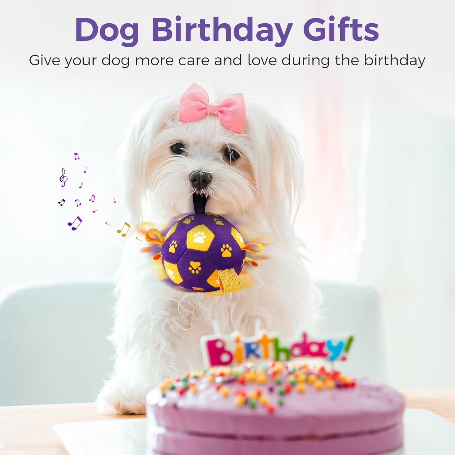 QDAN Interactive Dog Toys, Squeaky Moving Ball Toy with Remote Control, Music Modes Bouncing Ball for Dogs, Rechargeable Dog Toys to Keep Them Busy, Puppy Toys for Small Medium Large