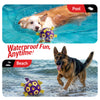 Purple Yellow Dog Soccer Ball with Straps | Extra Large Dogs – 9 inch