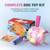 Gradient Rainbow Dog Soccer Ball with Straps | Large Dogs – 8 inch
