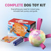 Gradient Rainbow Dog Soccer Ball with Straps | Small Dogs – 5 inch